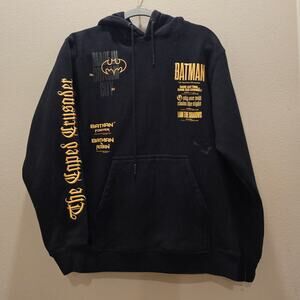 Batman DC Comics Shoe Place Collab Black Hoodie Size Small
